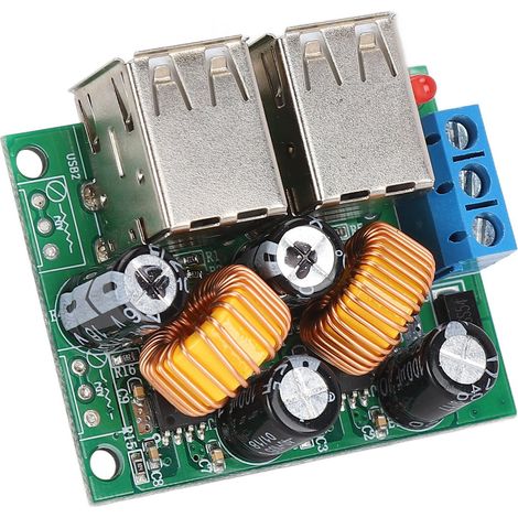 Carte convertisseur abaisseur 4 ports USB secteur DC 12V 24V 40V vers 5V 5A module régulateur tension (1/5)