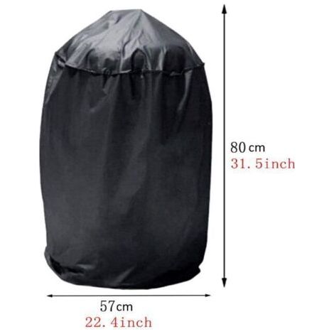 58 x 77 cm – Wasserdichte Schutzhülle für Gas- und Holzkohlegrills, 3 Größen, schwarz, schützend (1/5)