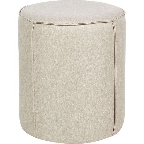 Pouf SEDONA Kunstleinen Beige