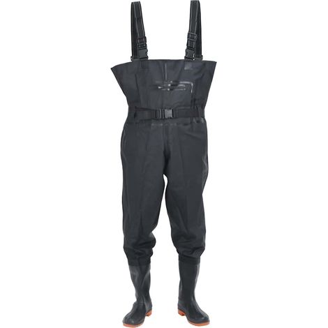 Cuissardes avec bottes et ceinture noir taille 41 (1/5)