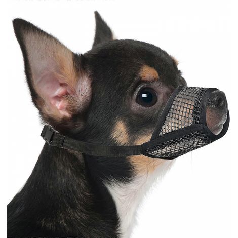 Filiyano-Masque pour chien, masque en maille douce, adapté aux chiens de petite et moyenne taille, Chihuahua, Caniche, Husky, Labrador Retriever (1/5)