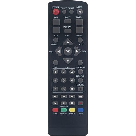 Remplacement de la télécommande Convient pour PremiumX Full HD Digital Terrestrischer Receiver Kabel Receiver FTA540T DVB-T2 H.265 FTA530C DVB-C H.264 HD 530C FTA DVB-C/C2 HD 540T FTA DVB-T/T2 (1/5)