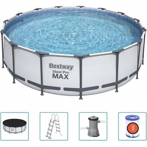 Piscine ronde Bestway Steel Pro MAX 457 x 122 cm (1/5)
