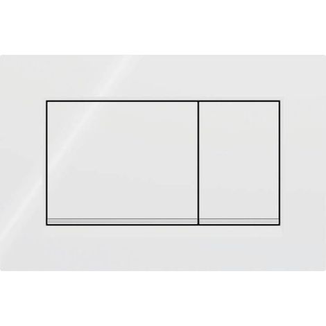 Gilt fur Geberit Sigma20 (ehemals Sigma30) eckige Flush plate fur Zweimengenflush: white, chrom glossy (115.883.KJ.1) (1/4)