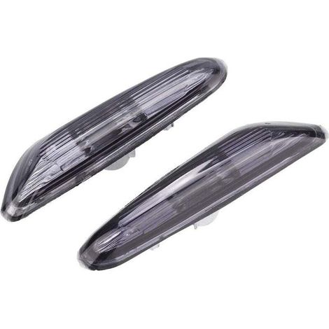 Feu de Position Latéral de Voiture Tour Signal Lumineux,Clignotant Abat Jour Gauche et Droit pour E90 / E91 / E92 / E93 2006-2011(Fumé)