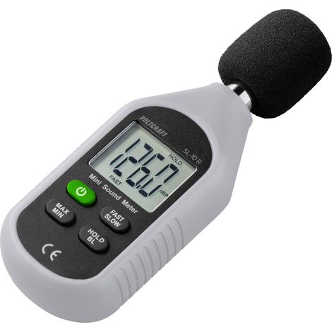 VOLTCRAFT Sonomètre SL-10 R 30 - 130 dB 31.5 Hz - 8 kHz Gehäuse aus Recycling Granulat Y937363 (1/5)