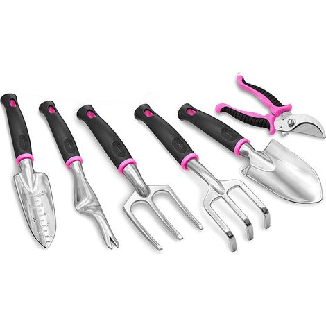 Ensemble d'outils de jardin 6 pièces avec pelle pour le jardinage et creusement plage