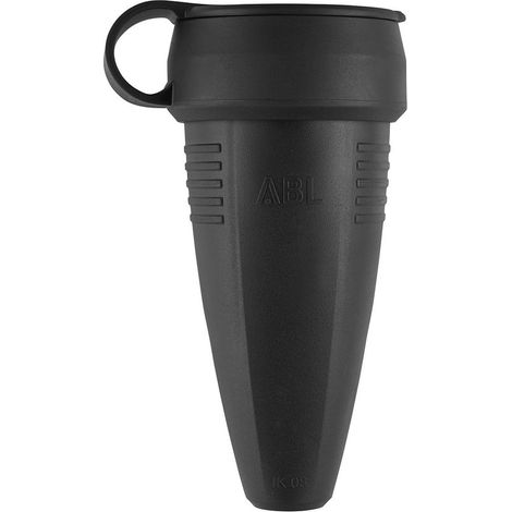 ABL Schutzkontakt-Kupplung Original 1566, 250V 16A IP44 gerade, TPE, schwarz (1/5)