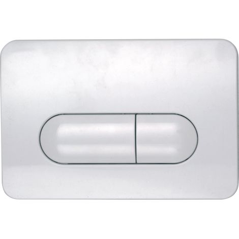 MEPA placca di comando WC MEPA Space a doppio scarico plastica bianco, 420851