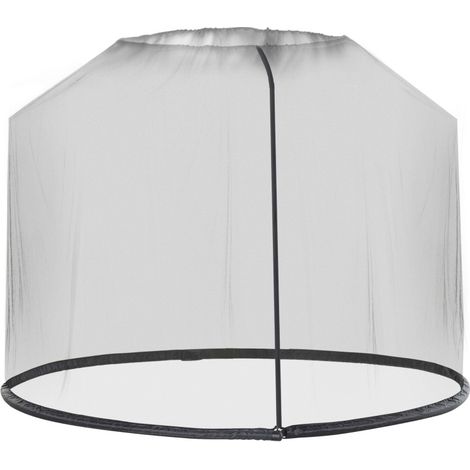 Zanzariera per ombrellone nera Ø 300 x H 230 cm (1/5)