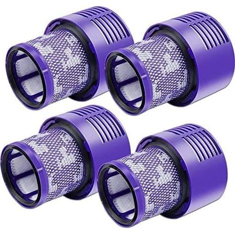 Lot de 4 filtres V10 pour aspirateur Dyson, lot de 4 filtres de rechange pour aspirateur Dyson V10, V10 Absolute, V10 Animal, V10 Motorhead, SV12 pièce de rechange P/N 969082-01 (1/5)