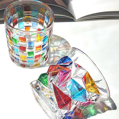 Verre à whisky en cristal peint (1/5)