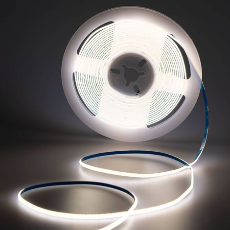 Ruban LED COB monochrome - 24V DC - 8W/m - 3mm - 400 LED/m -