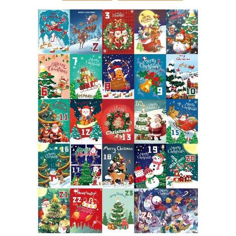 Calendrier de l'Avent Noël pour enfants Puzzle compte à rebours (1/2)
