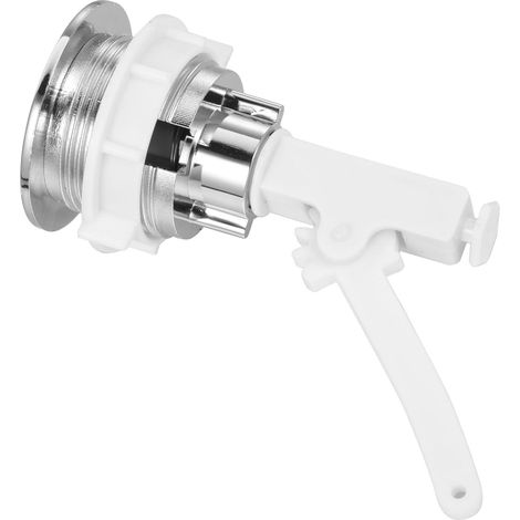 Bouton-poussoir Rond pour Réservoir Wc, Abs Blanc (1/5)