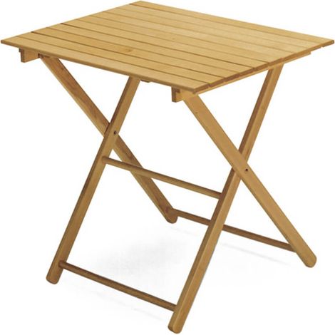 TAVOLO PIEGHEVOLE IN LEGNO NATURALE CM 60X100