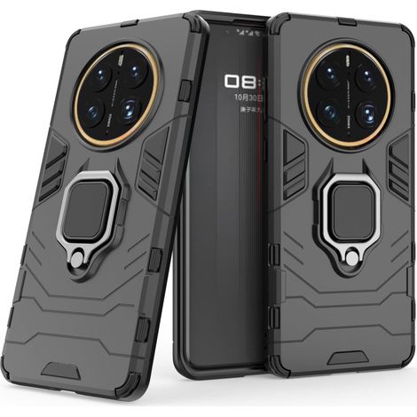 Étui pour Huawei Mate 50 Pro 4G, anneau de support, noir (1/5)