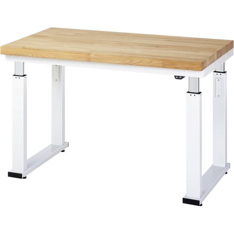 STIER Banc de travail électrique réglable en hauteur Premium L × P × H 1250x700x740-1140 mm (1/4)