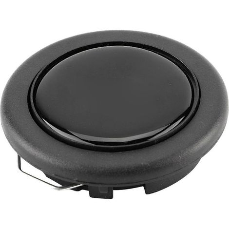 Bouton de klaxon pour volant de voiture - Métal et plastique résistants - Compatibilité universelle - Noir-AquaForge (1/5)