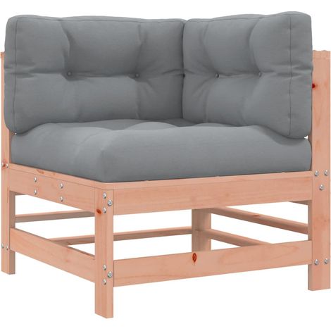 Canapé de jardin,Canapé d'angle avec coussins bois massif douglas CFW350859 (1/5)