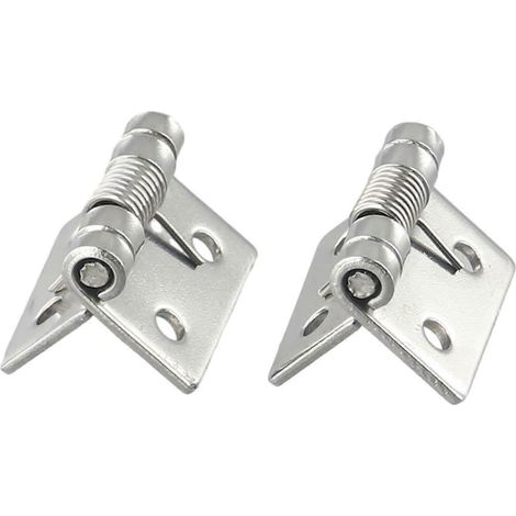 Selbstschließende Türbänder aus Edelstahl mit Federmechanismus, 2 Stück, 5 cm (2 Zoll), robust, sanft und leise schließend (1/5)