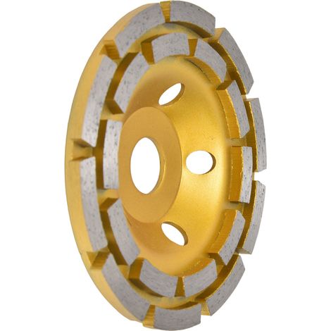 Doppelreihige Diamantschleifscheibe für Beton, Granit, Stein und Marmor, 125-mm-Schleifscheibe, segmentierte Diamantschleifscheibe, professionelles Polierwerkzeug (1/5)