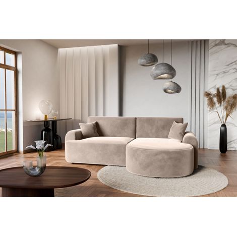 Canapé d'Angle droit avec fonction de couchage Arte du fabricant beige (1/5)