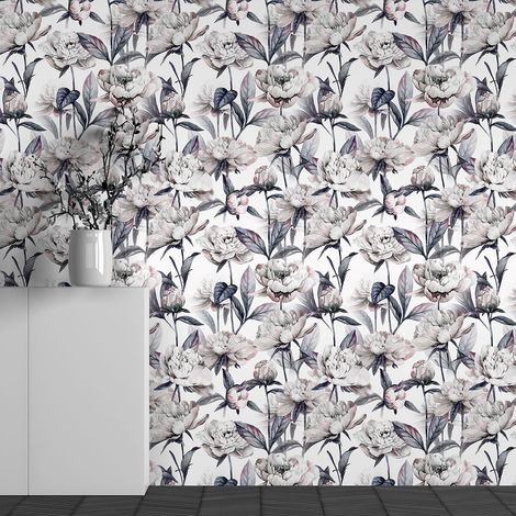 Papier peint panoramique - Motif Fleurs - 130 cm x 81 cm (1/3)