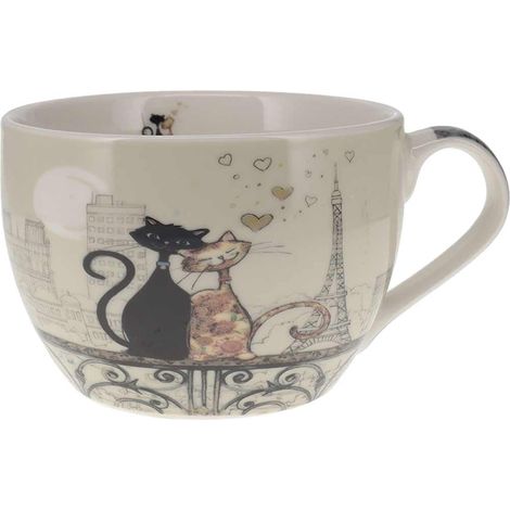 Bol chat à paris en porcelaine 500 ml