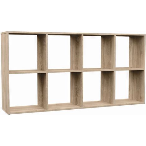 Selsey MALAX - Estantería con 8 estantes - 147 cm - Roble Sonoma (1/4)