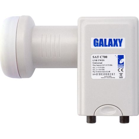 CONVERTITORE LNB UNIVERSALE 2 USCITE BCO/NER