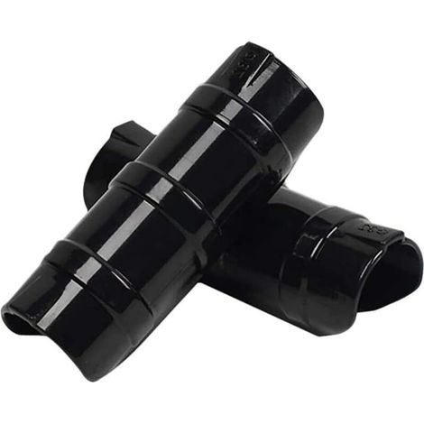 Lot de 20 clips de cadre de serre, pinces pour film de serre, clips de tube pour bâtiments de jardin, clips de film végétal, colliers de serrage pour tube de cadre de tuyau (noir 20 mm)
