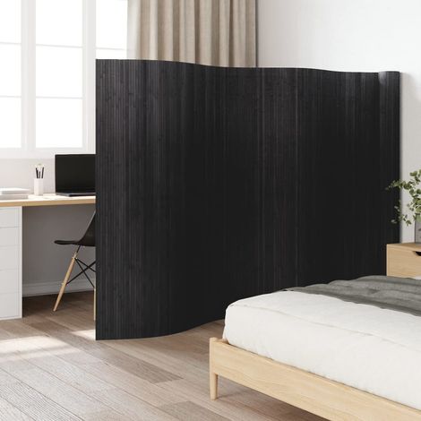 Paravent Grau Breite 800 cm Höhe 165 cm Bambus