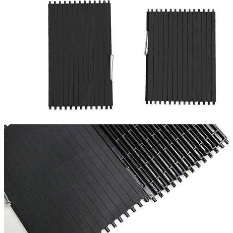 Volet roulant pour accoudoir central, couvercle coulissant avec fermeture éclair, remplacement pour porte-gobelet X5 E70 X6 E71, store latéral intérieur (1/4)