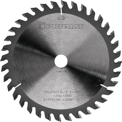 PROMAT  Präzisionskreissägeblatt  Außen-D. 160 mm Zähnezahl 20 WZ Bohrung 20 mm (1/4)