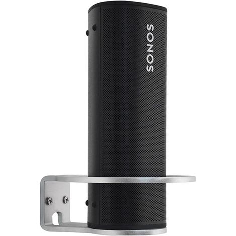 Kompatibel mit Sonos Roam Holder Wandhalterung, Sonos Roam Standhalterung Zubehör mit integriertem Kabelmanagement, Lautsprecherzubehör-Rack (Sonos Roam, Weiß) 2 Stück