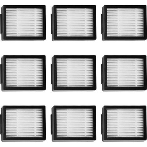 Kit de filtres pour Roomba E5 / i7 / e5154 / e5158. Pack de filtres de Rechange pour E5 E6 i7 i7+ Plus. Pack de 9 filtres de Rechange. (1/4)