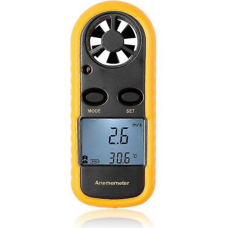 Anémomètre numérique modèle 2026, plage de mesure -1045℃, avec écran LCD rétroéclairé. (1/5)