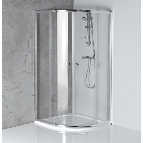 Aqualine Arleta - Duschecke 80x80 cm, Chrom/Klarglas HLS800Y (1/5)