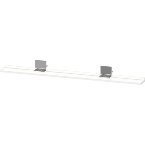 Estante Duravit Sivida, soporte cromado, 1280x115x35mm,