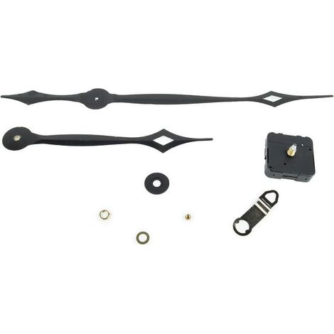 Kit de moteur d'horloge à quartz avec mécanisme de couple élevé et aiguilles longues pour horloges murales fonctionnant à 1 5 V et 17 mm (1/5)