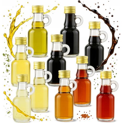 10 BOTTIGLIE DI VETRO DA GALLONE Bottiglia di vetro da 40 ml per oli e tinture