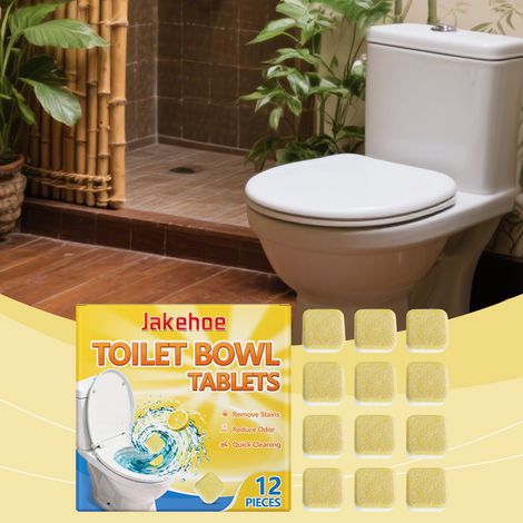 Toilet Cleaning Sheets - Daily Use, Cleansing Foam for Toilet Walls, Removing Stains and Scale - 12pcs -- BIEMMEDUE (1/5)