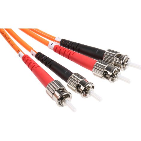 Câble fibre optique RS PRO 5m Avec connecteur / ST, OM2 Multi-mode ( Prix pour 1 )