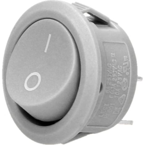 ORNO AE-13180 INTERRUPTEUR À BASCULE ROND POUR VOITURE CAMION (GRIS)