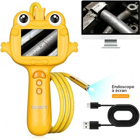 Caméra d'inspection portable avec écran, endoscope à sonde flexible pour observation macro (1/5)
