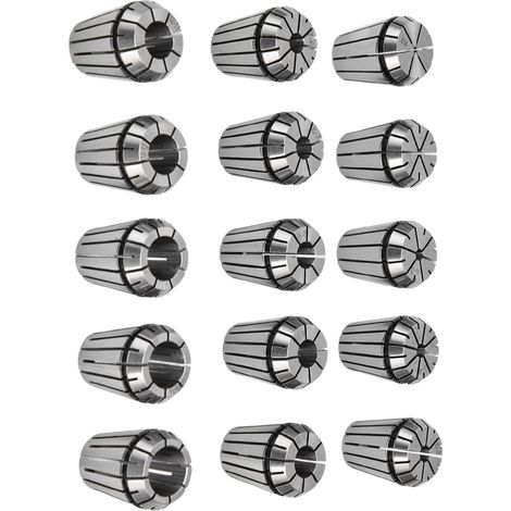 15 Ressorts ER25 en Acier Carbone Haute Précision pour Mandrin de Fraisage CNC 2‑16mm
