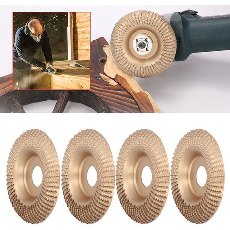 Disque de ponçage pour meuleuse d'angle de 16 mm pour le travail du bois, roue d'affûtage et de polissage (doré) (1/5)
