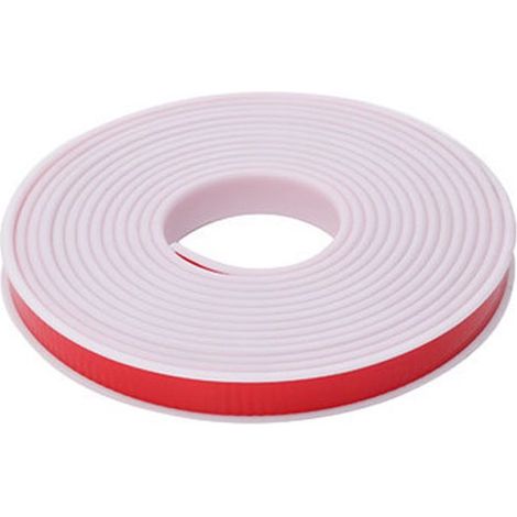 Tira de borde en forma de U para armarios de madera，para muebles de armario，tira de borde suave en forma de U，blanco，15 mm，5 metros (1/5)