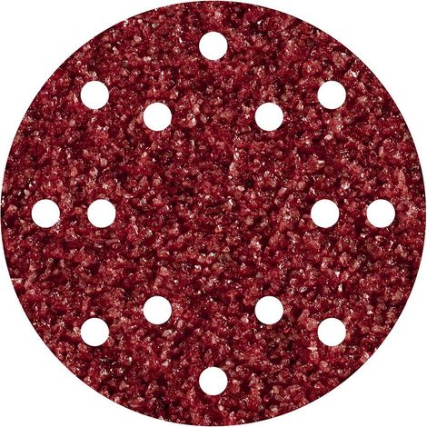 Jeu De 5 Disques Abrasifs Adhésifs En Corindon, Pour Exc., Grain 40 ø150mm 1840000 - Wolfcraft (1/2)